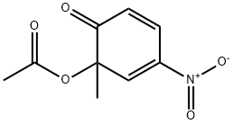 Acetic acid 1-methyl-3-nitro-6-oxo-2,4-cyclohexadienyl ester 结构式
