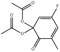 3-Fluoro-5-methyl-6-oxo-2,4-cyclohexadienylidenediacetate 结构式