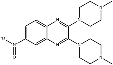 Quinoxaline, 2,3-bis(4-methyl-1-piperazinyl)-6-nitro- 结构式