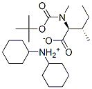 N-BOC-N-A-甲基-L-异亮氨酸二环己铵 结构式