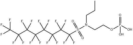 heptadecafluoro-N-[2-(phosphonooxy)ethyl]-N-propyloctanesulphonamide 结构式