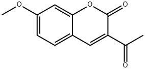 3-乙酰基-7-甲氧基-2H-苯并吡喃-2-酮 结构式