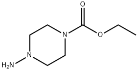 4-氨基哌嗪-1-甲酸乙酯 结构式
