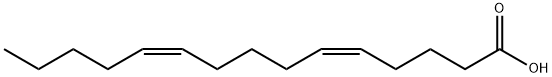 (5Z,10Z)-5,10-Pentadecadienoic acid 结构式