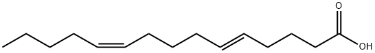 (5E,10Z)-5,10-Pentadecadienoic acid 结构式