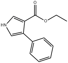4-苯基吡咯-3-甲酸乙酯 结构式