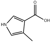 4-甲基-1H-吡咯-3-羧酸 结构式