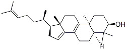 (3R,5S,10S,13S,17S)-4,4,10,13-tetramethyl-17-[(2R)-6-methylhept-5-en-2-yl]-1,2,3,5,6,7,11,12,16,17-decahydrocyclopenta[a]phenanthren-3-ol 结构式