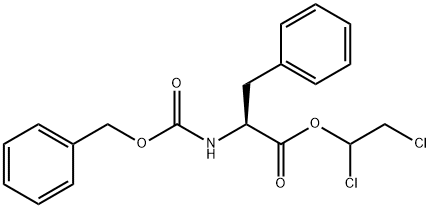N-(Benzyloxycarbonyl)-L-phenylalanine 1,2-dichloroethyl ester 结构式