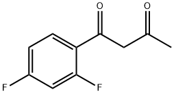 1-(2,4-二氟苯基)丁烷-1,3-二酮 结构式