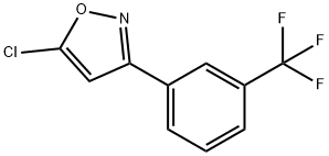 5-CHLORO-3-[3-(TRIFLUOROMETHYL)PHENYL]ISOXAZOLE 结构式