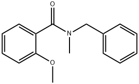 N-苄基-2-甲氧基-N-甲基苯甲酰胺 结构式