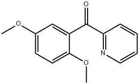 (2,5-二甲氧基苯基)(吡啶-2-基)甲酮 结构式