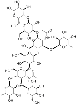 二岩藻糖基-对-乳-N-六糖 结构式