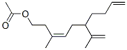 (Z)-3-Methyl-6-(1-methylethenyl)-3,9-decadien-1-ol acetate 结构式