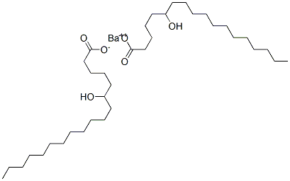 Bis(6-hydroxyoctadecanoic acid)barium salt 结构式