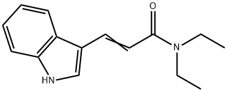 2-PropenaMide, N,N-diethyl-3-(1H-indol-3-yl)- 结构式