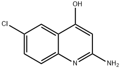 2-AMINO-6-CHLOROQUINOLIN-4-OL 结构式