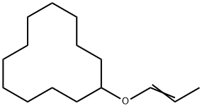 (1-Propenyloxy)cyclododecane 结构式