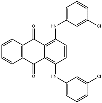 1,4-bis[(3-chlorophenyl)amino]anthraquinone 结构式