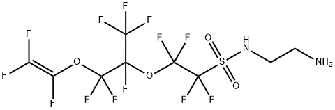N-(2-aminoethyl)-2-[1-[difluoro[(trifluorovinyl)oxy]methyl]-1,2,2,2-tetrafluoroethoxy]-1,1,2,2-tetrafluoroethanesulphonamide 结构式