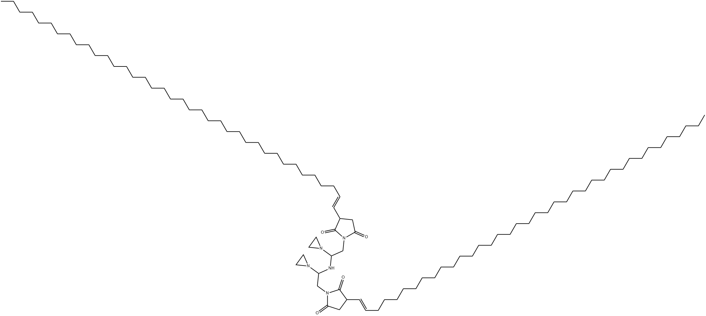 1,1'-[iminobis(ethyleneiminoethylene)]bis[3-(octatriacontenyl)pyrrolidine-2,5-dione] 结构式