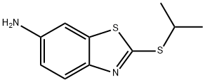 6-Benzothiazolamine,2-[(1-methylethyl)thio]-(9CI) 结构式