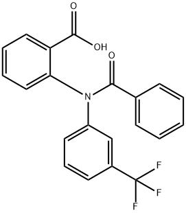 Benzoic  acid,  2-[benzoyl[3-(trifluoromethyl)phenyl]amino]- 结构式