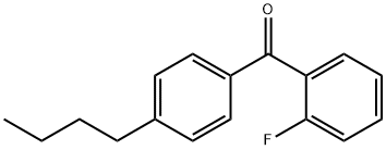 4-butyl-2'-fluorobenzophenone 结构式