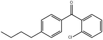 (4-丁基苯基)(2-氯苯基)甲酮 结构式