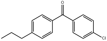 (4-氯苯基)(4-丙基苯基)甲酮 结构式