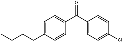 (4-丁基苯基)(4-氯苯基)甲酮 结构式