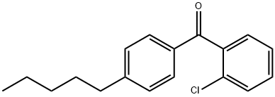 2-CHLORO-4'-N-PENTYLBENZOPHENONE 结构式
