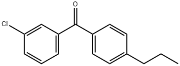 3-CHLORO-4'-N-PROPYLBENZOPHENONE 结构式