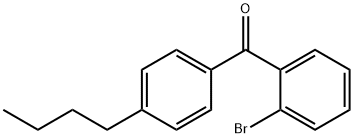 (2-溴苯基)(4-丁基苯基)甲酮 结构式