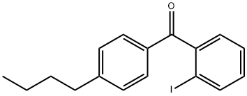 4-N-BUTYL-2'-IODOBENZOPHENONE 结构式