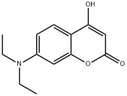 4-羟基-7-N,N-二乙胺基香豆素 结构式