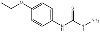3-氨基-1-(4-乙氧基苯基)硫脲 结构式