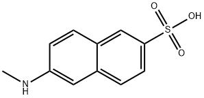 6-(methylamino)naphthalene-2-sulphonic acid 结构式