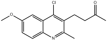 4-(4-氯-6-甲氧基-2-甲基喹啉-3-基)丁-2-酮 结构式