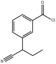 Benzoyl chloride, 3-(1-cyanopropyl)- (9CI) 结构式