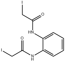 2-iodo-N-[2-[(2-iodoacetyl)amino]phenyl]acetamide 结构式