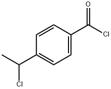 Benzoyl chloride, 4-(1-chloroethyl)- (9CI) 结构式