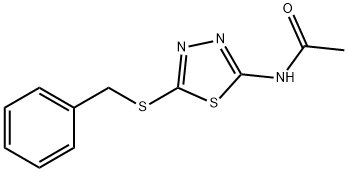 2-乙酰氨基-5-苯甲硫基-1,3,4-噻二唑, 64387-67-3, 结构式