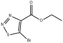 5-ブロモ-1,2,3-チアジアゾール-4-カルボン酸エチル 化学構造式