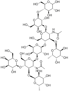 (2)二十碳基乳糖-N-六糖(A) 结构式