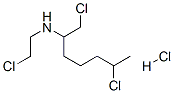 1,6-Dicloro-N-(2-chloroethyl)-2-heptanamine hydrochloride 结构式