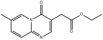 7-Methyl-4-oxo-4H-pyrido[1,2-a]pyrimidine-3-acetic acid ethyl ester 结构式
