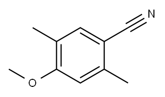 4-甲氧基-2,5-二甲基苄腈 结构式
