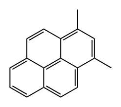 PYRENE,1,3-DIMETHYL- 结构式